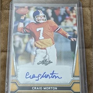 2021 Leaf Craig Morton #BA-CM1 Auto